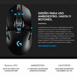Mouse Gamer Inalámbrico LIGHTSPEED Logitech G903 Sensor HERO 25K Ambidiestro - Negro