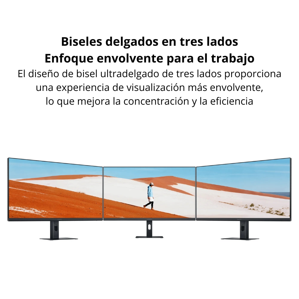 Combo Monitor Xiaomi A27i 2026 IPS 27” FHD 144Hz + Base Elevadora Techgo TDB MDF para Monitor 13-32” hasta 20kg