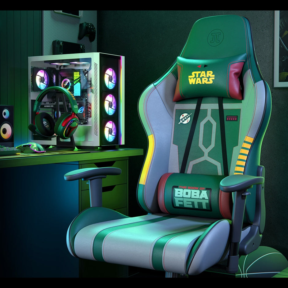 Silla Gamer Profesional Primus Thronos 103T Boba Fett Edición Especial Star Wars Ergonómica Reclinable 2D