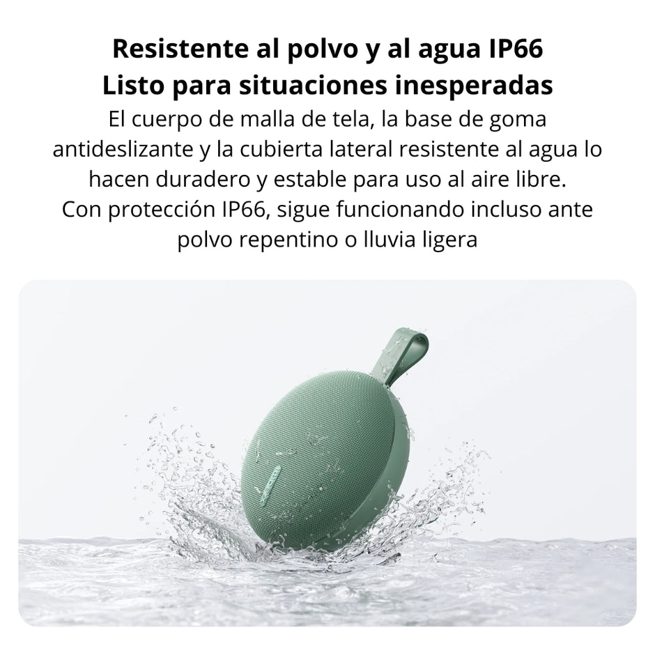 Parlante Bluetooth Portátil Xiaomi Speaker Essential TWS 5W, 1000 mAh con Protección IP66 - Verde