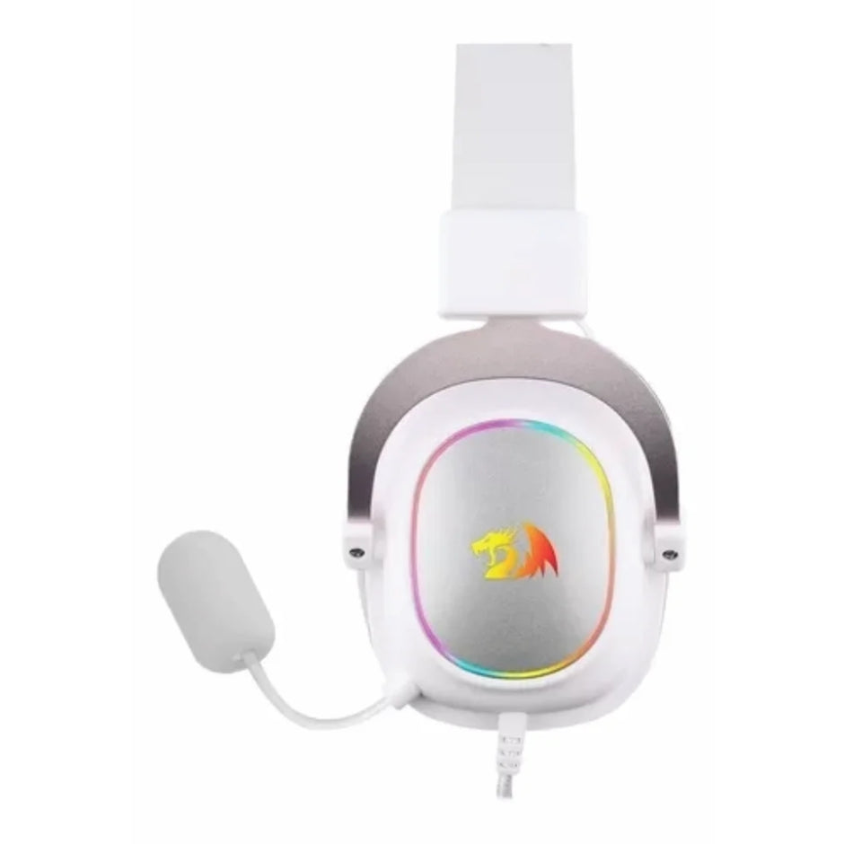 Audífonos Diadema Gamer USB Redragon Zeus H510W X RGB Sonido 7.1 Micrófono Cancelación de Ruido - Blanco
