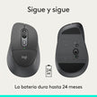 Mouse Inalámbrico Logitech Signature Comfort Plus M850 L Multidispositivo Bluetooth SmartWheel  - Grafito