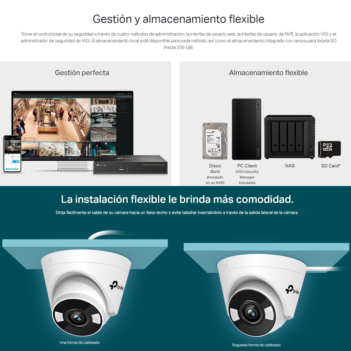 Cámara Seguridad TP-Link VIGI C440-W, Wi-Fi 4MP Visión Full Color 24/7 Detección Inteligente