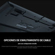Razer Teclado Ornata V3 X RGB gaming con teclas low-profile, silencioso, reposamuñecas ergonómico y resistente En Español