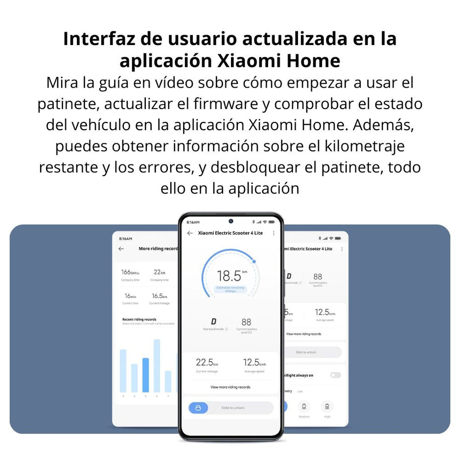 Patineta Eléctrica Xiaomi Scooter 4 Lite Llantas 8.5