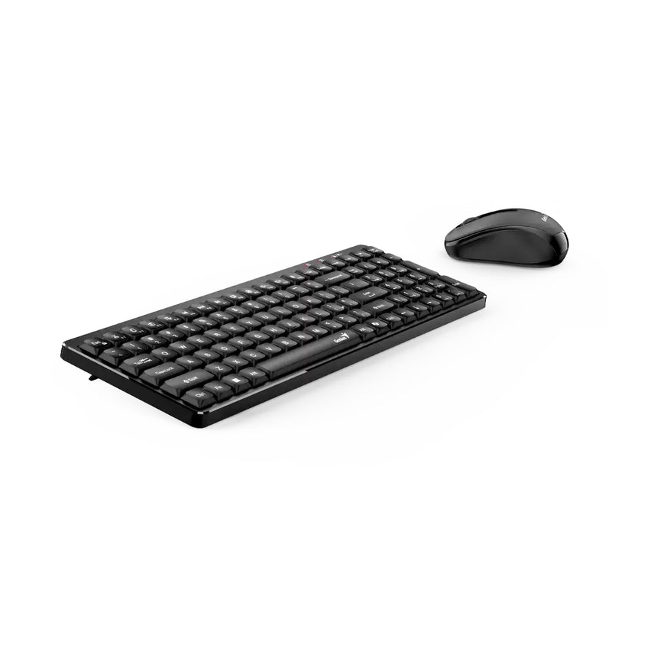 Combo Teclado y Mouse Inalámbrico Genius Luxemate Q8100 Negro con Diseño Slim y Conexión USB Negro