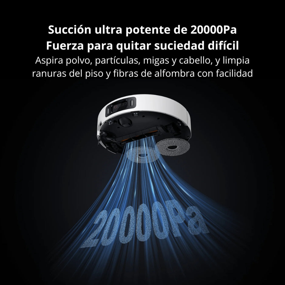 Aspiradora Robot Xiaomi Vacuum 5 Pro 20000Pa Base Omni Cámaras IA Mopa Extensible Radar dToF Retráctil