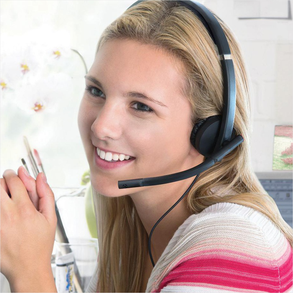 Diadema Logitech Usb Headset Monoaural H570e, Skype / Cisco