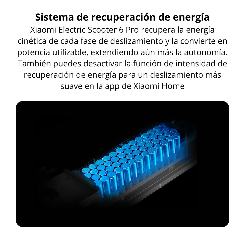 Patineta Eléctrica Xiaomi Scooter 6 Pro Llantas 12” y Chasis Todoterreno Max 1000W Autonomía 70km IPX5