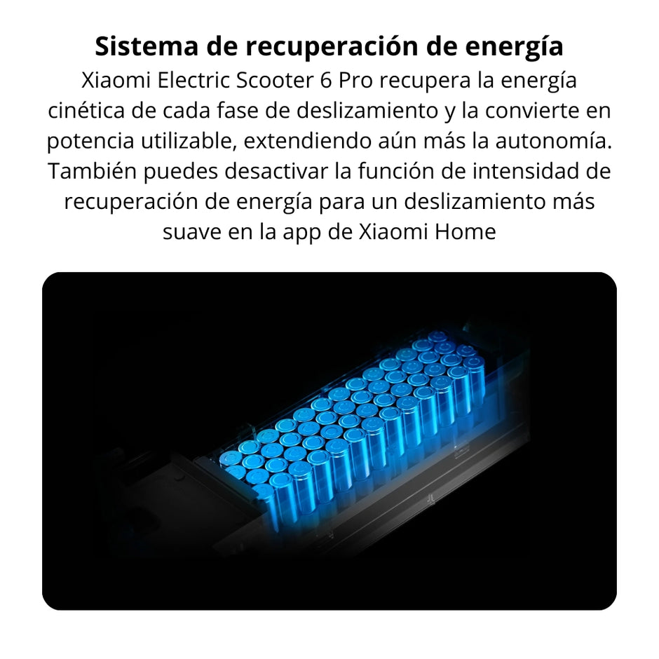 Patineta Eléctrica Xiaomi Scooter 6 Pro Llantas 12” y Chasis Todoterreno Max 1000W Autonomía 70km IPX5