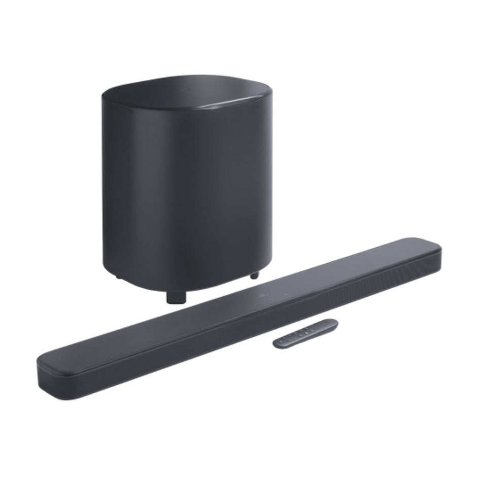 Barra de Sonido JBL BAR 500MK2 con 5.1 Canales 750W Dolby Atmos Subwoofer 10” Inalámbrico Wi-Fi MultiBeam
