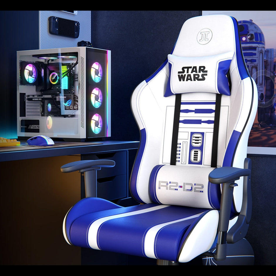 Silla Gamer Profesional Primus Thronos 103T R2-D2 Edición Especial Star Wars Ergonómica Reclinable 2D