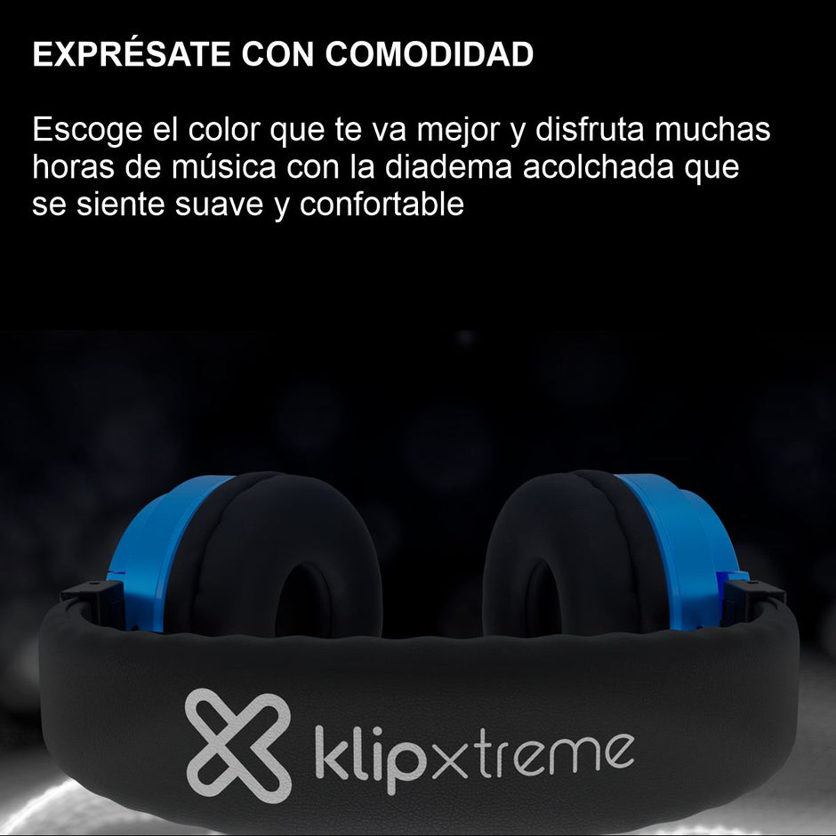 Diadema Inalámbrica Bluetooth Klip Xtreme Fury Pro KWH-001 con Micrófono / Rojo