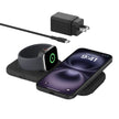 Cargador Inalámbrico Belkin 2 en 1 Magnetic Travel Pad Qi2 WIZ026ttBK 15W iPhone AirPods Carga Rápida