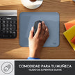 Mouse Pad Logitech Studio Series Superficie Suave Repelente Líquidos Base Goma 23x20cm - Azul