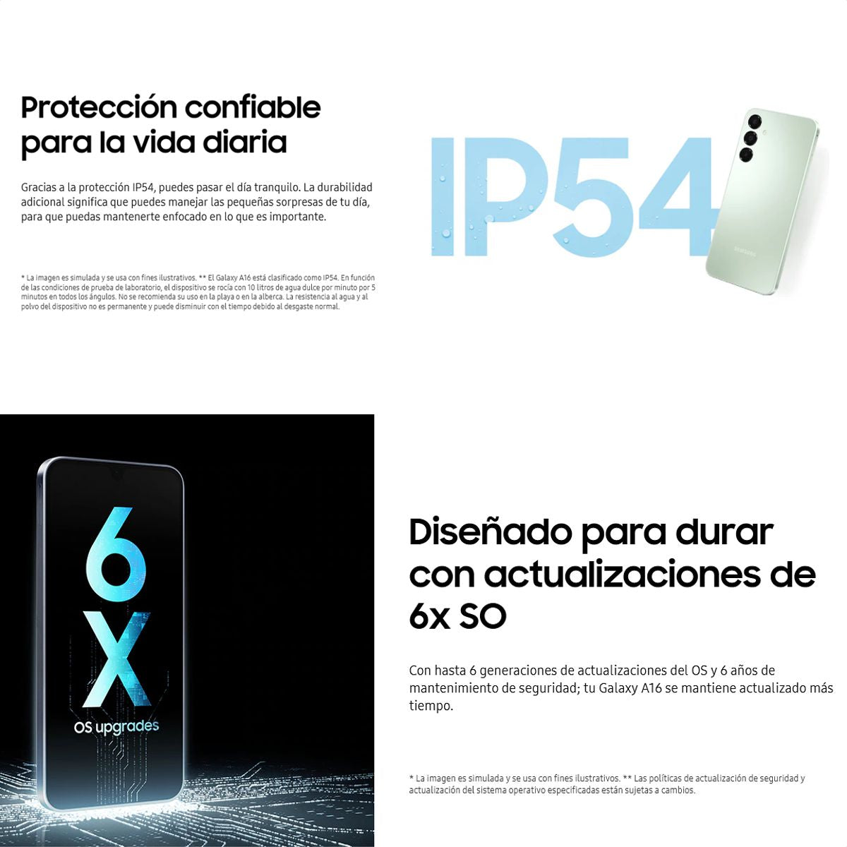 Celular Samsung Galaxy A16 4G Dual SIM Super AMOLED 6.7” 90Hz 128GB/4GB 50MP IP54 5000mAh/25W - Gris