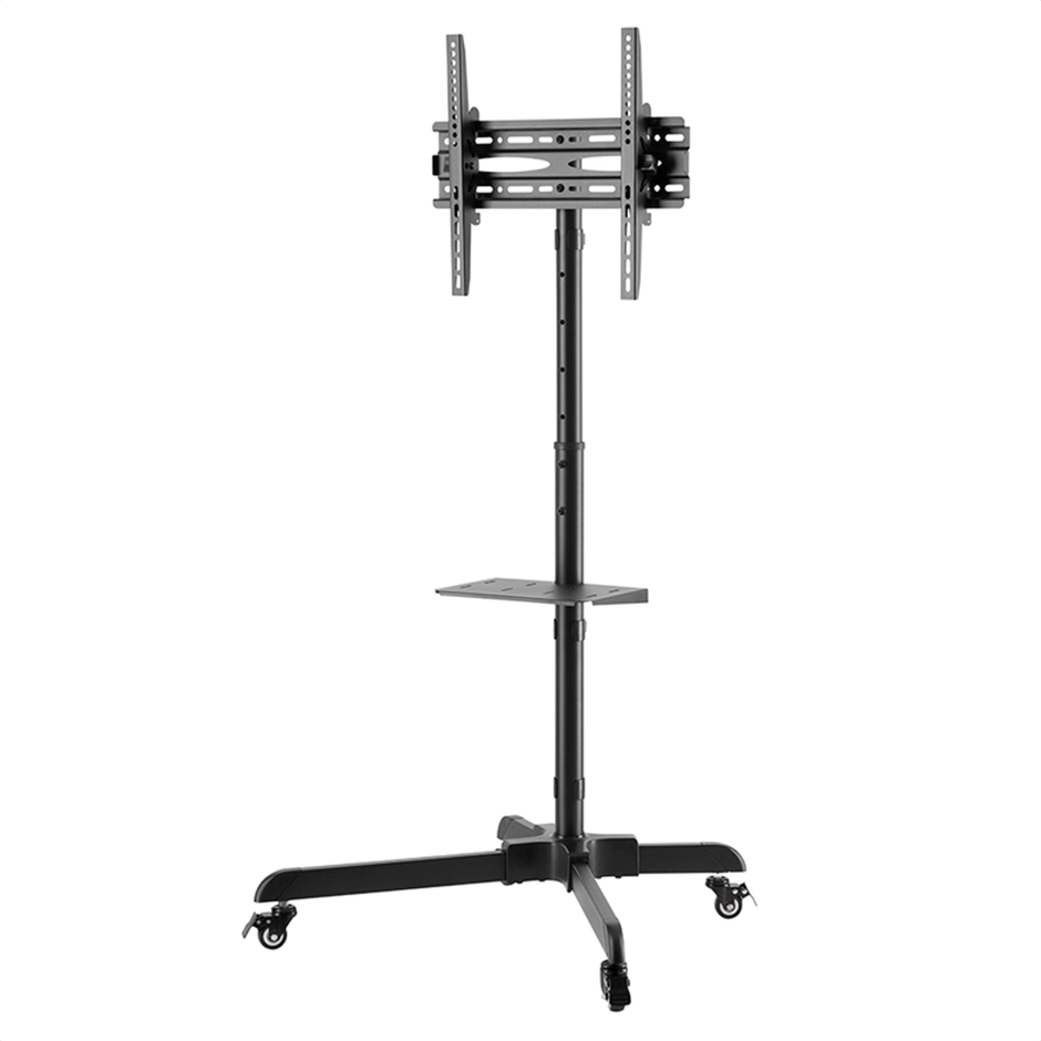 Soporte Móvil con Ruedas para TV de 32'' a 55'' TechGo SPR-6403 hasta 35kg + 1 Repisa