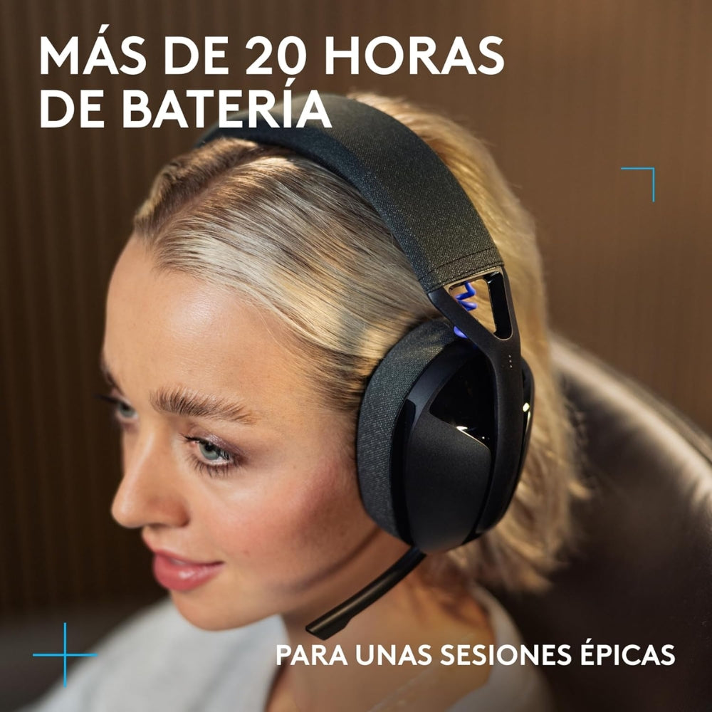 Audífonos Diadema Gamer Inalámbrica Logitech G321 LIGHTSPEED Bluetooth Flip-to-Mute PC/PS5/Switch - Negro