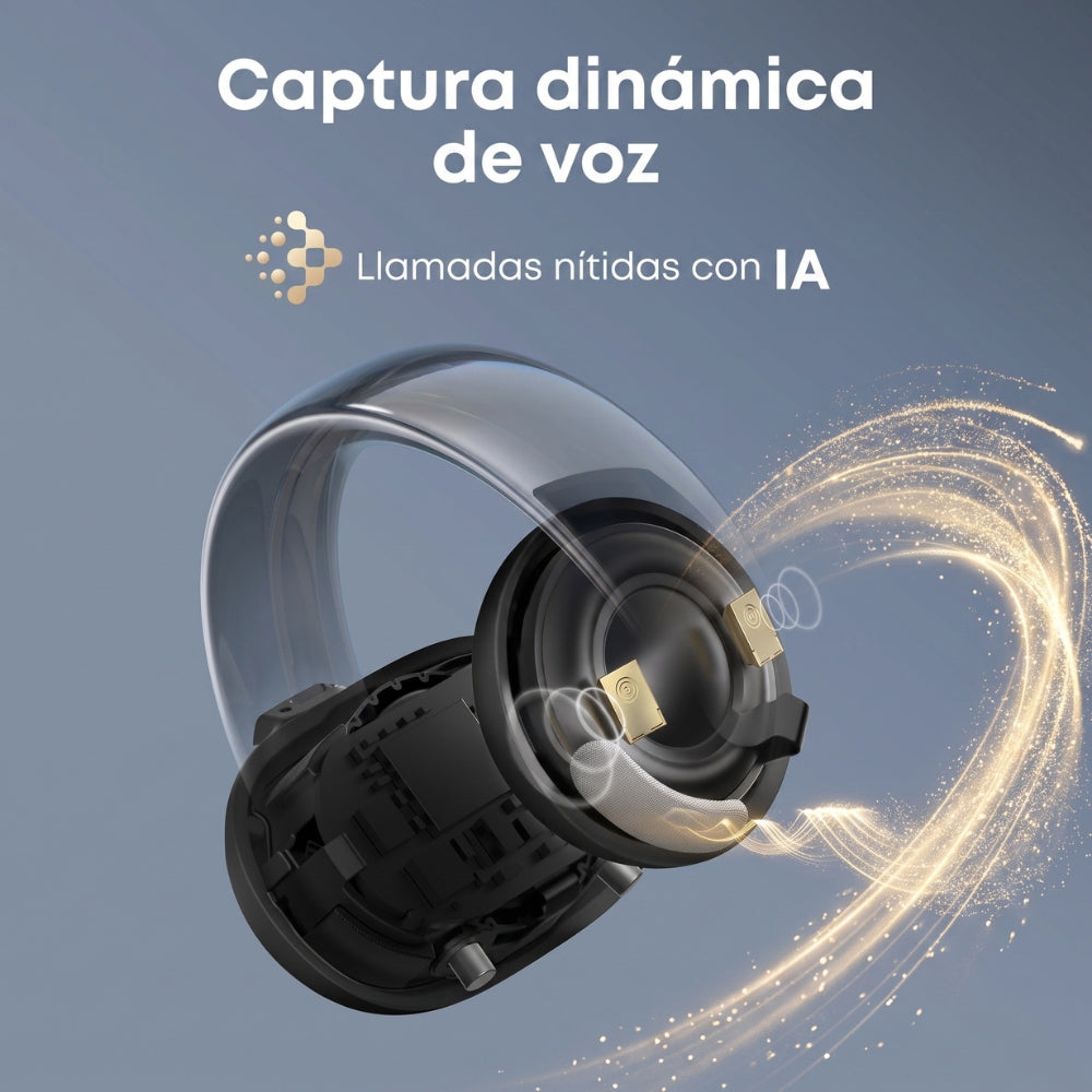 Audífonos Inalámbricos Soundcore AeroClip Open-Ear Bluetooth 5.4 IP55 Hasta 32H con IA Negro