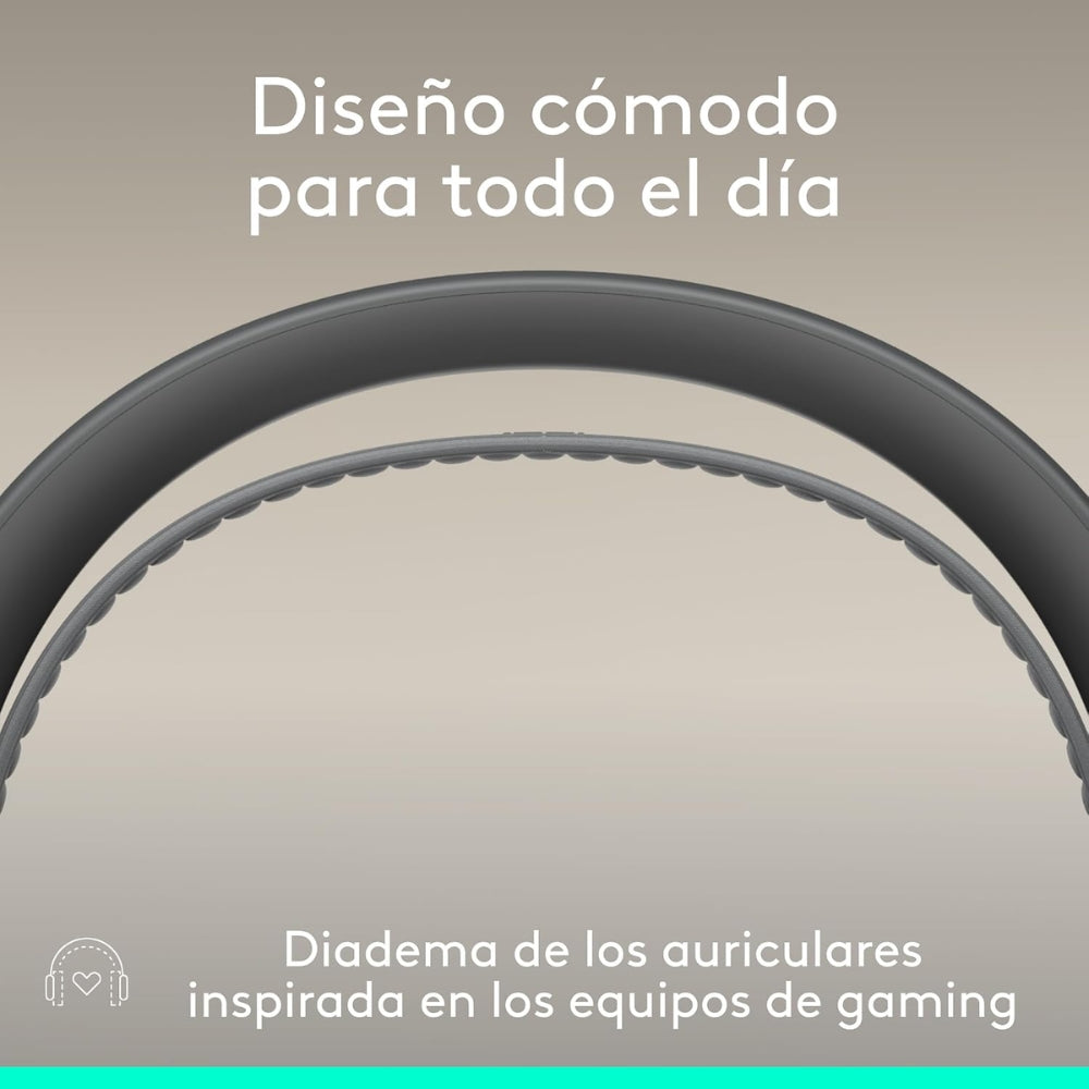 Audífonos Diadema Profesional Logitech Zone Wireless 2 ES Bluetooth ANC Híbrida Adaptativa - Grafito