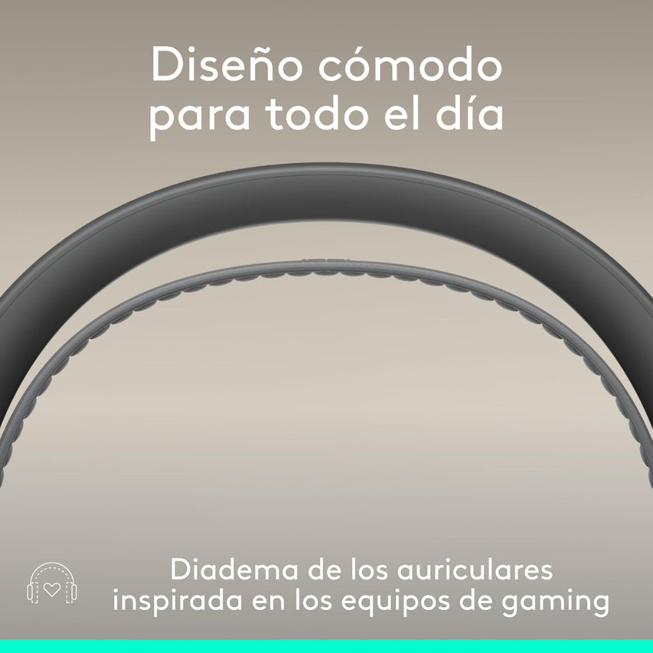 Audífonos Diadema Profesional Logitech Zone Wireless 2 ES Bluetooth ANC Híbrida Adaptativa - Grafito