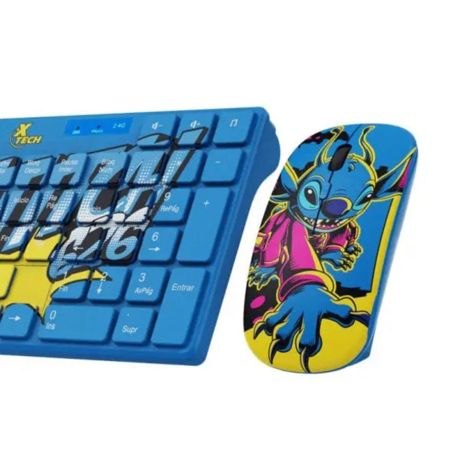 Combo Inalambrico Teclado y Mouse Xtech XTK-D312ST Edicion Stitch