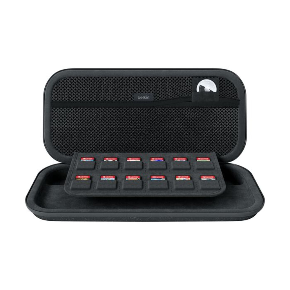 Estuche para Nintendo Switch 2 Belkin ENA002FQCH Compartimento Porta Tarjetas de 12 Juegos y Airtag