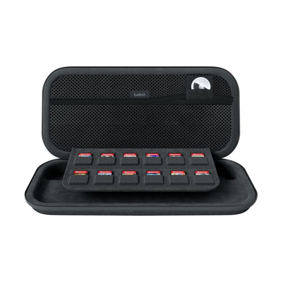 Estuche para Nintendo Switch 2 Belkin ENA002FQCH Compartimento Porta Tarjetas de 12 Juegos y Airtag