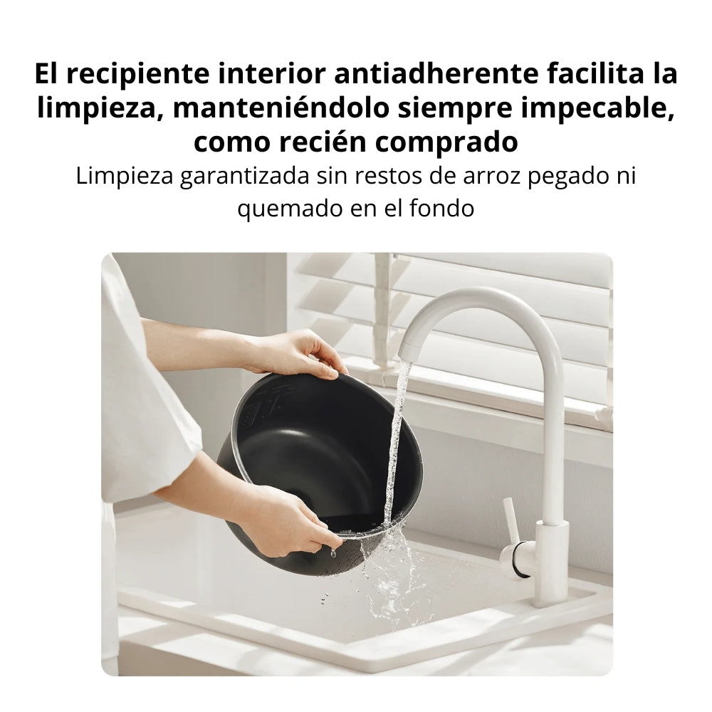 Arrocera Xiaomi Multifunctional Rice Cooker 4L 860W, Cocción Rápida 30 Minutos, 10 Funciones - Blanco
