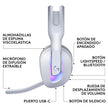 Auriculares Gamer Inalámbricos Logitech G522 Lightspeed Blanco