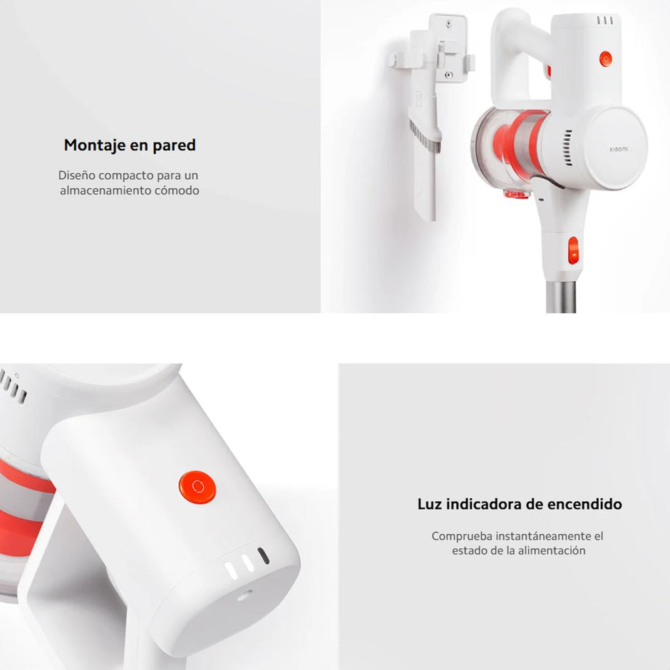 Aspiradora Inalámbrica Xiaomi Vacuum G20 Lite 18000Pa LED Detección Polvo Filtración 99.9% Hasta 45min