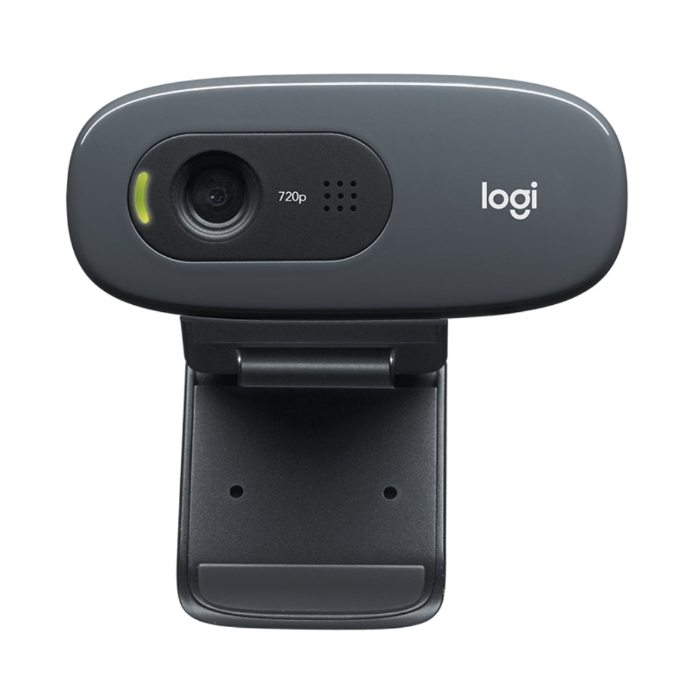 Cámara Web Logitech C270 HD 720p 30fps Micrófono Reductor de Ruido USB RightLight 2 Meet/Teams - Negro