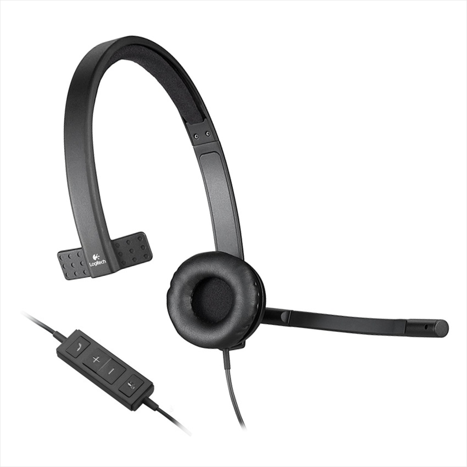 Diadema Logitech Usb Headset Monoaural H570e, Skype / Cisco