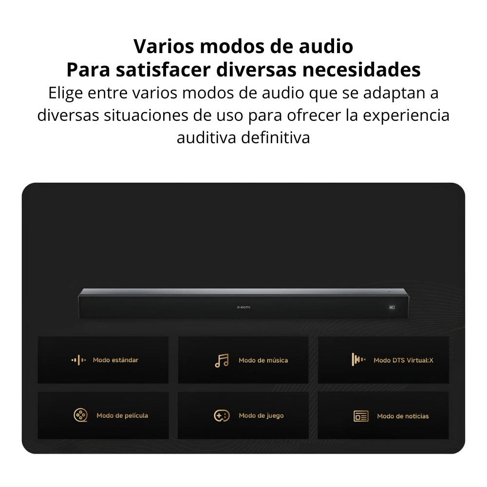 Barra de Sonido Xiaomi Soundbar Pro 2.1ch Bluetooth con Subwoofer Inalámbrico y Dolby Audio
