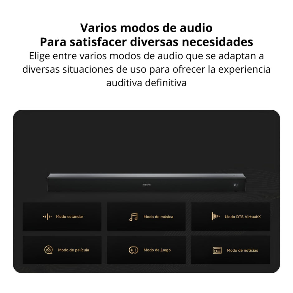 Barra de Sonido Xiaomi Soundbar Pro 2.1ch Bluetooth con Subwoofer Inalámbrico y Dolby Audio