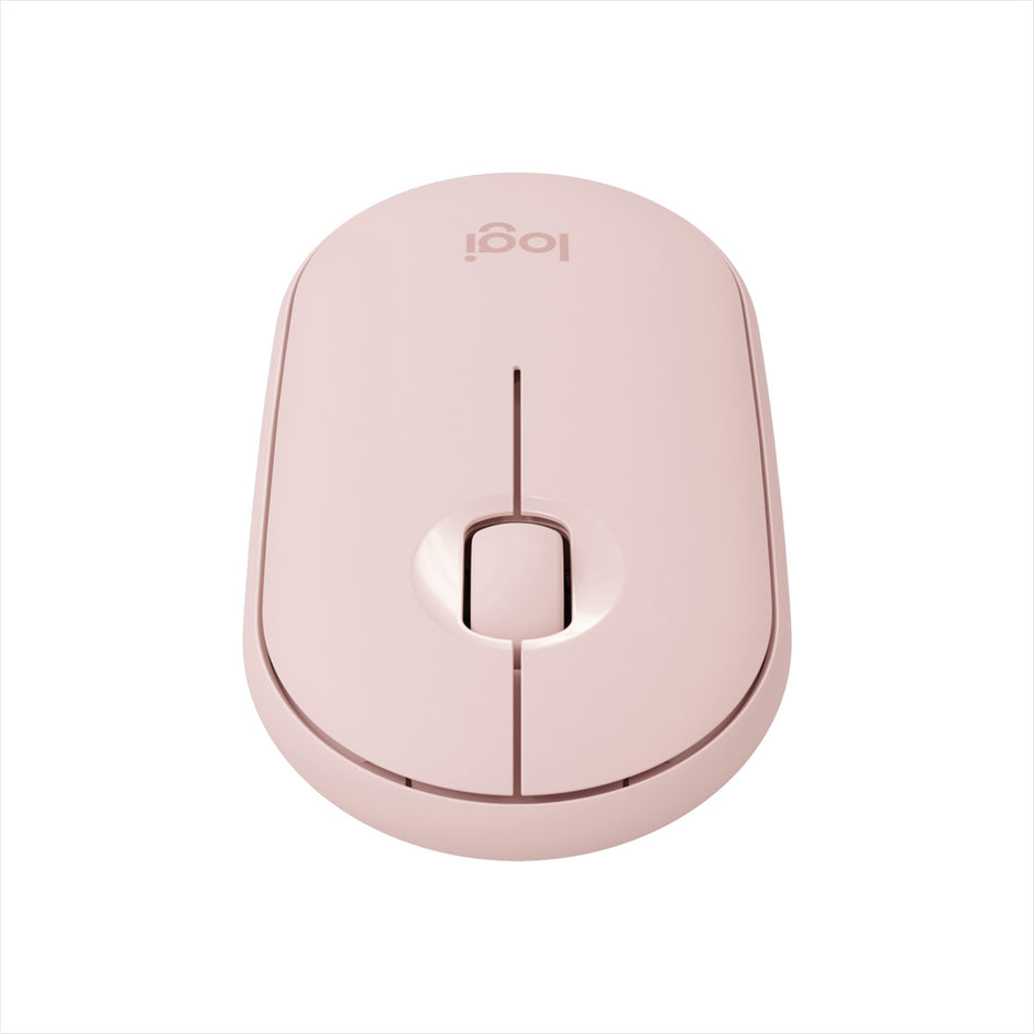 Mouse Inalámbrico Multdispositivo Bluetooth Logitech Pebble M350 - Rosa
