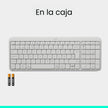 Teclado Bluetooth Inalámbrico Logitech K250 Compacto, Blanco