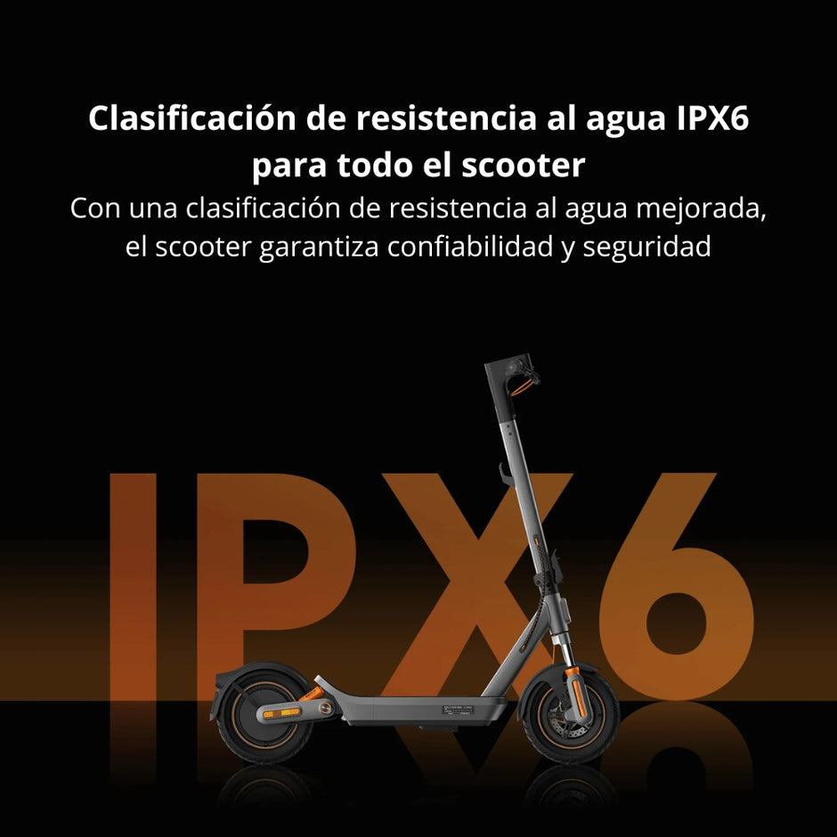 Patineta Eléctrica Xiaomi Scooter 6 Max Llantas 12” Max 1100W Autonomía 70km Suspensión Doble E-ABS TCS IPX6