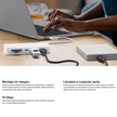 Hub USB-C Belkin INC011btWH 6 en 1 con Ethernet Gigabit, SD, microSD y USB 10Gbps Blanco