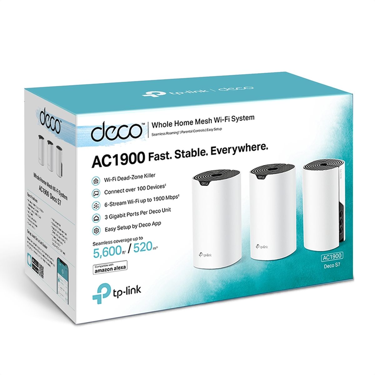 Sistema Wifi Mesh Ac1900 Gigabit, Tp-link Deco S7 (3-pack)