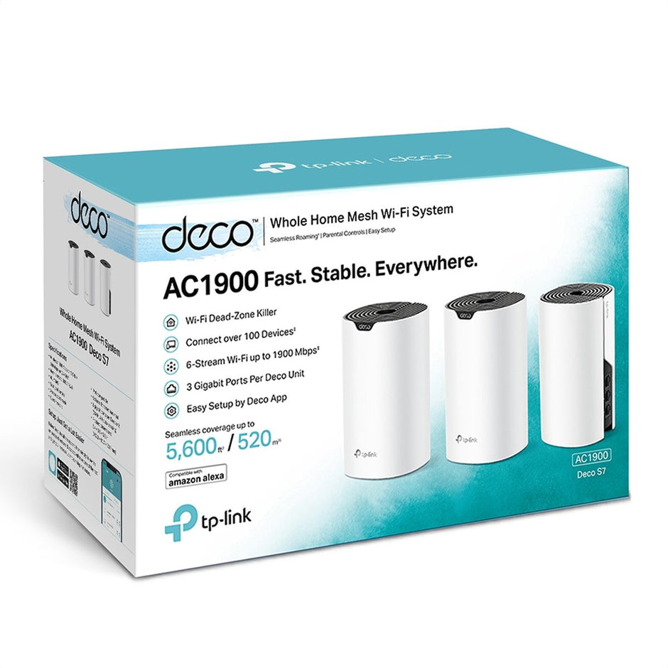 Sistema Wifi Mesh Ac1900 Gigabit, Tp-link Deco S7 (3-pack)