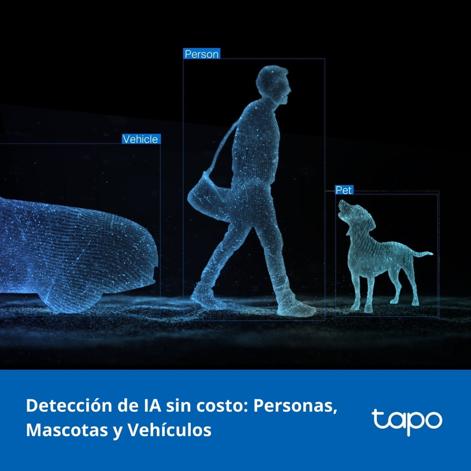 Cámara de Vigilancia Tp-Link Tapo C545D, Wi-Fi para Exterior con Doble Lente y Visión Nocturna a Color + Micro SD 128GB