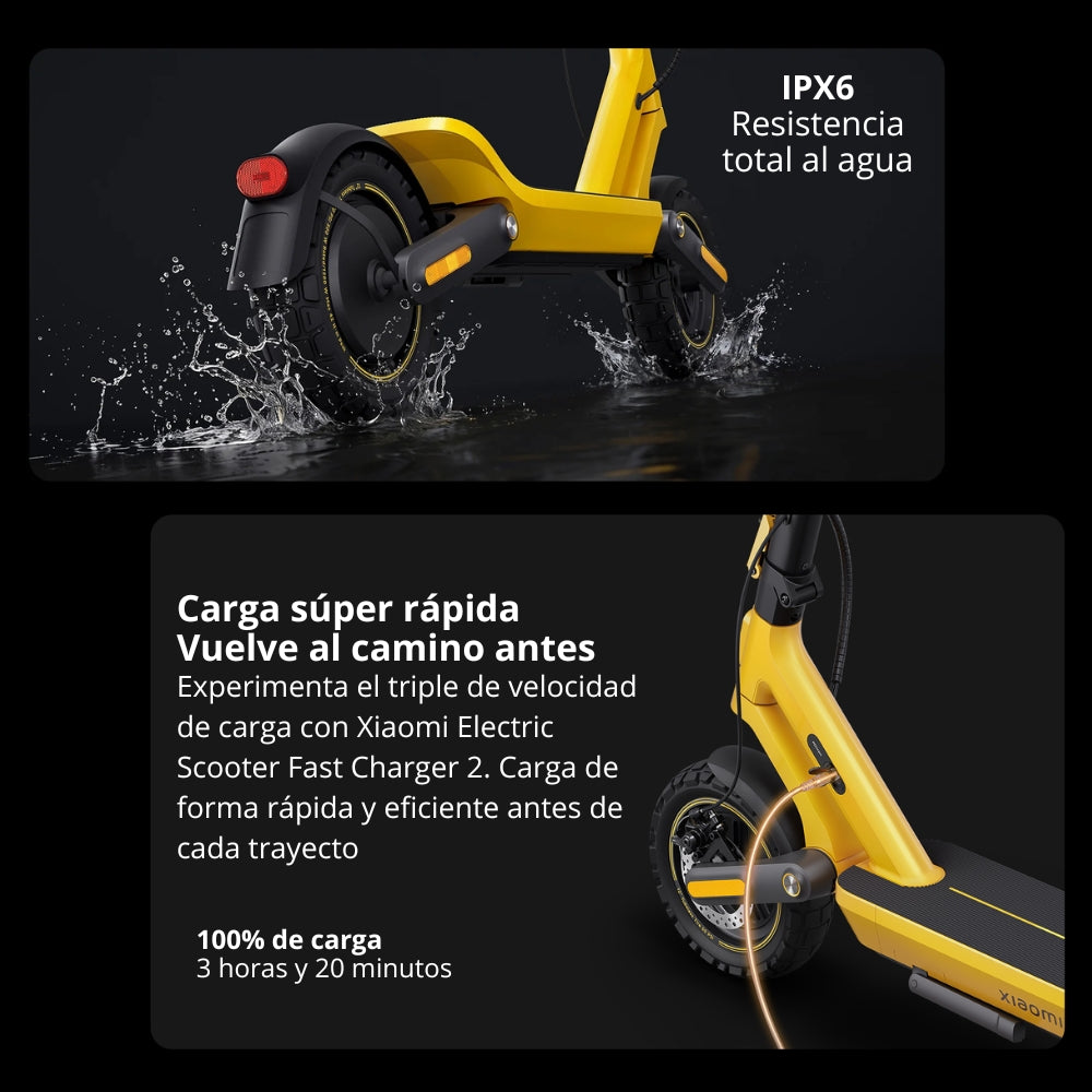 Patineta Eléctrica Xiaomi Scooter 6 Ultra Llantas 12” Todoterreno Max 1200W Autonomía 75km E-ABS TCS IPX6