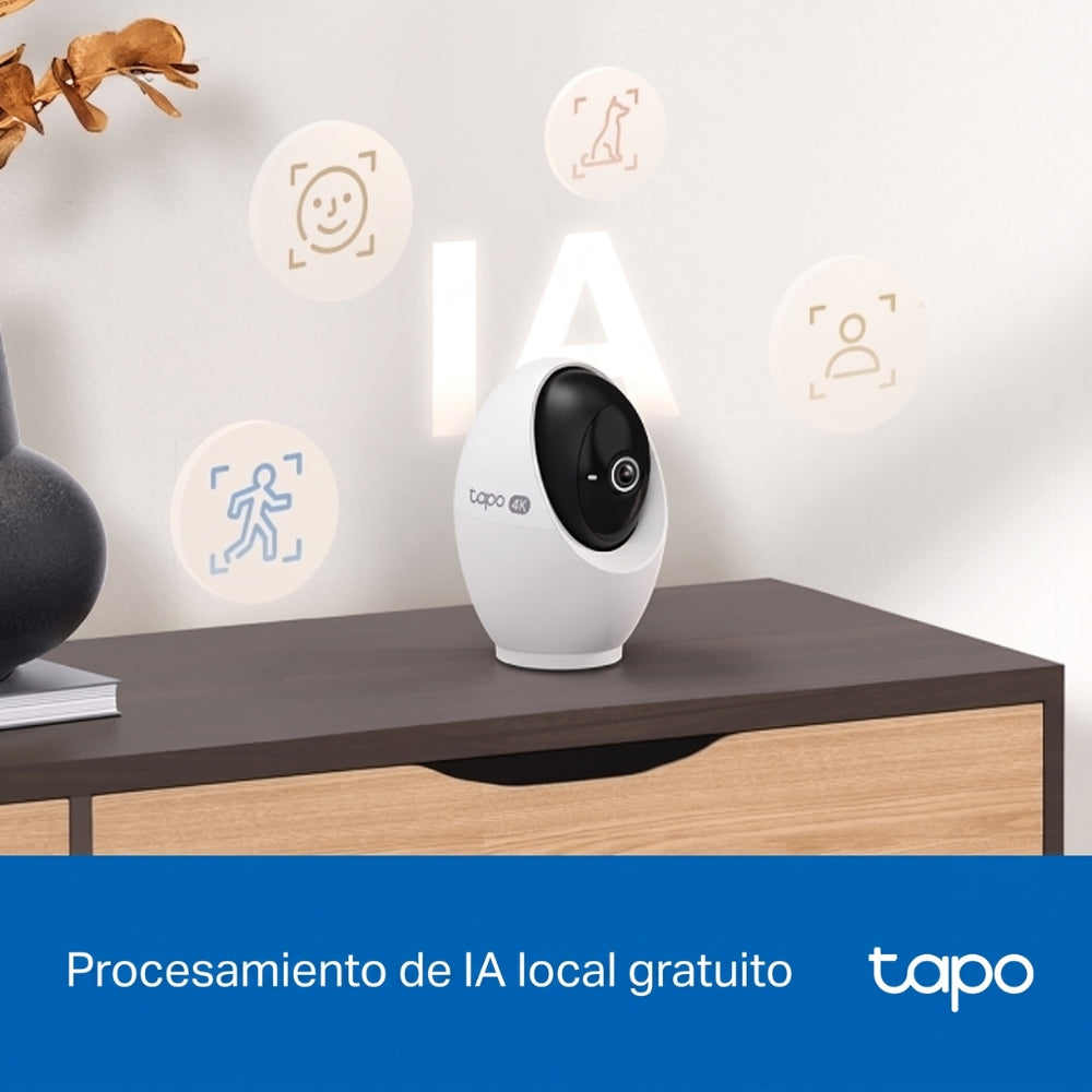Cámara de Seguridad TP-Link Tapo C260 Ultra HD 4K 8MP Visión 360° Detección inteligente con IA Zoom 18X