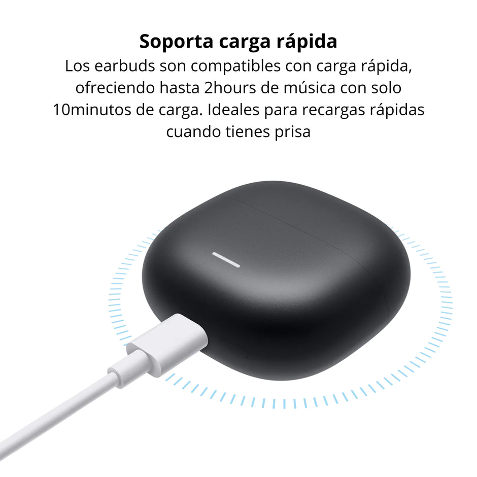 Audífonos In-Ear Xiaomi Redmi Buds 8 Lite Bluetooth 5.4 ANC 42dB Batería 8h/36h IP54 Llamadas AI - Negro