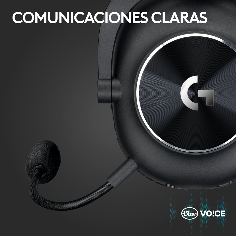 Auriculares Gamer 7.1 Inalámbricos Logitech G Pro X 2 LIGHTSPEED con Bluetooth - Negro