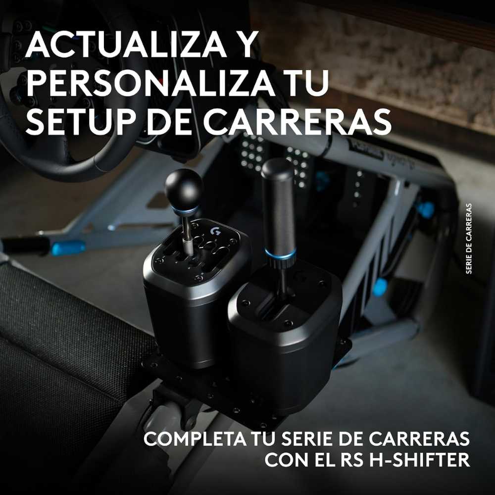 Palanca de Cambios Logitech G RS H-Shifter en Patrón H de 7 Velocidades y Reversa para Sim Racing PC
