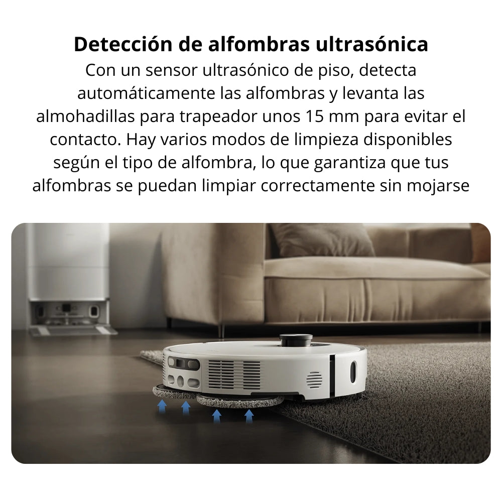 Aspiradora Robot Xiaomi Robot Vacuum 5 20000Pa Base Omni Autolavado Mopa Extensible Radar dToF Retráctil