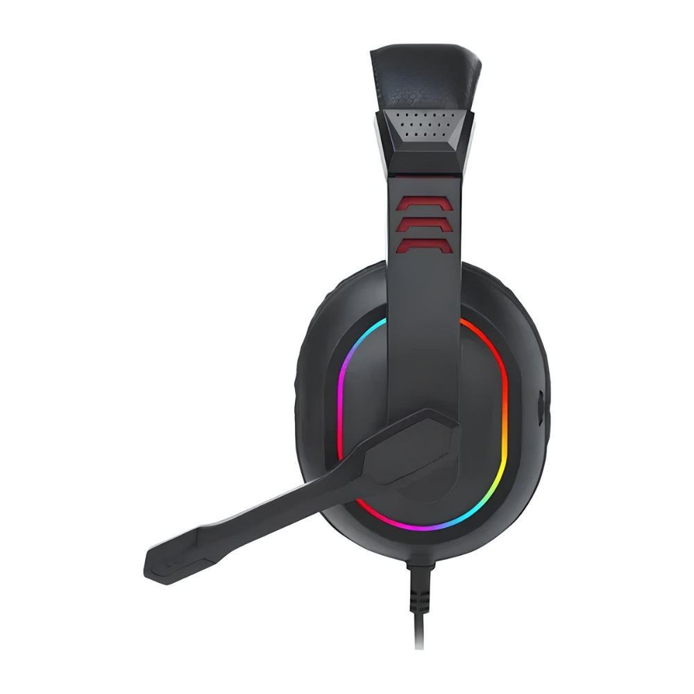 Audífonos Diadema Gamer Redragon H120 Ares RGB Micrófono Abatible Control de Volumen Conector 3.5mm USB