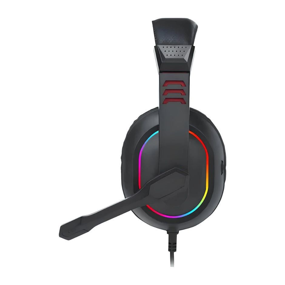 Audífonos Diadema Gamer Redragon H120 Ares RGB Micrófono Abatible Control de Volumen Conector 3.5mm USB